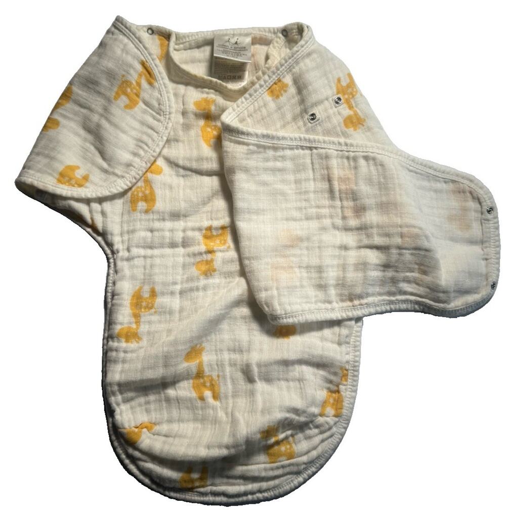 Aden + Anais Easy Swaddle Wrap 0-3M Muslin Animal Print